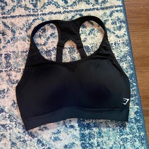 black gymshark bra